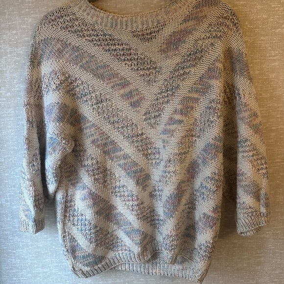 Cozy Multicolor Knit Sweater‎ Size Small Vintage - Picture 7 of 9